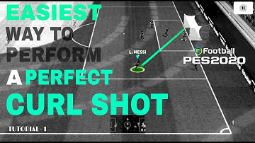 ▶️EASIEST WAY TO DO A PERFECT CURL/CURVE SHOT | eFootball PES 2020 MOBILE |ADVANCED CONTROL TUTORIAL
