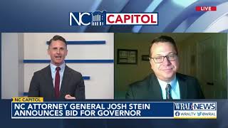 North Carolina Attorney General Josh Stein announces bid for governor