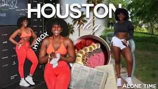 I'm literally paying to suffer... | HOUSTON TRIP ( solo hyrox race, treating myself alone)