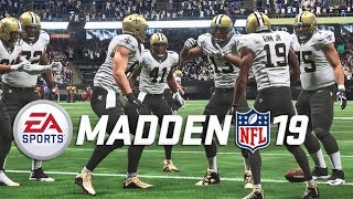 madden 19 gameplay saints vs panthers full game