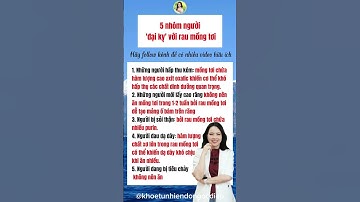5 nhóm người đại kỵ với rau mồng tơi| Đỗ Ngọc Diệp #dongocdiep #khoetunhiendongocdiep