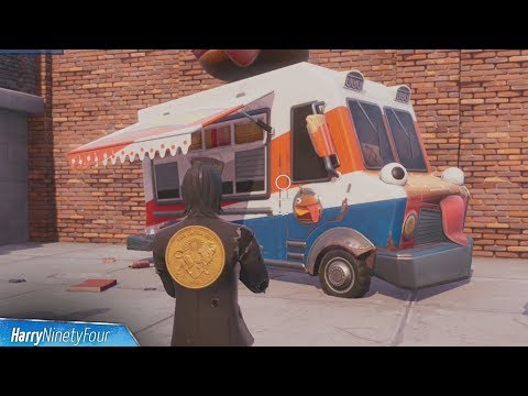 Video: Fortnite Two Food Trucks Location: Where To Dance Mellom To Food Trucks Forklart