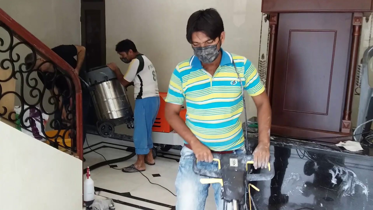 How to Polish Marble Floor with 5Extra Powder using Kärcher Single