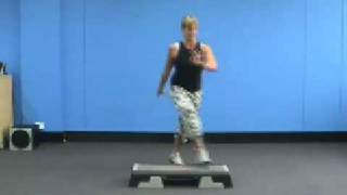 Step Aerobics 32 count choreography block, by Karen Bruk-Finucane