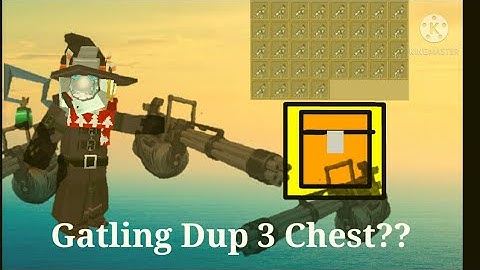 Blockman Go Skyblock (Glitch/Bug) Dupli/Dup Gatling Gun Part 4 Duplication Gatling Gun Have 3 Chest!