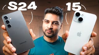 iPhone 15 Vs Samsung S24 KONSA LENA WORTH HAI? Full Hindi Comparison | Mohit Balani