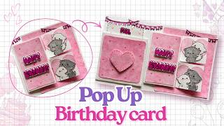 Cute Birthday Card Idea | Easy DIY Pop Up Card | Aesthetic Paper Craft screenshot 5