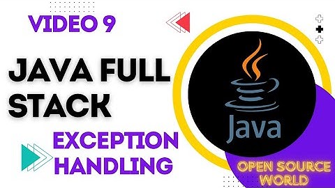 Exception Handling In Core Java | Java Full Stack Course | OSW | Video 9