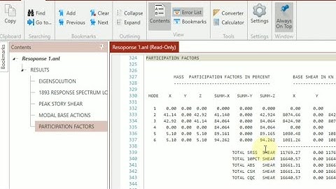 Response Spectrum Analysis in STAAD Pro Connect Edition with code reference of IS 1893:2016