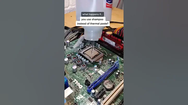 using Shampoo instead of thermal paste! #shorts