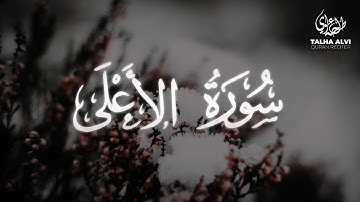 Surah Al-A'la - Talha Alvi | سورة الاعلى - القارئ طلحة علوي
