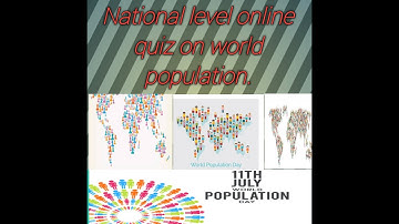 National level online quiz on world population |world population Quiz |Free E-certificate