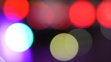 Round Lights with Bokeh Effect - Video Clip