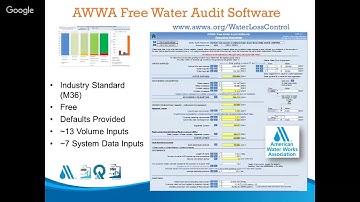 Alane Boyd AWWA: Water Loss Control and the AWWA Water Audit