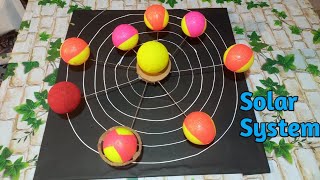 How To Make Solar System At Home || Science Project