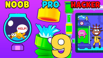 NOOB vs PRO vs HACKER in Flow Legends - All Levels Gameplay, New Game (Android, iOS)