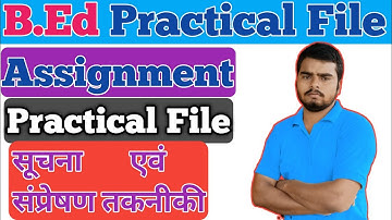 BEd assignment file | BEd first year file | BEd Practical File