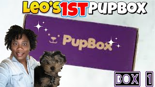 LEO'S FIRST PUPBOX | PUPBOX UNBOXING | REVIEW