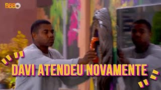 DAVI ATENDEU O BIG FONE! Veja o momento em que Davi atende Big Falso novamente! | BBB24