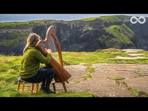 Quiet Road: Healing Harp Music for Stress Relief and Relaxation