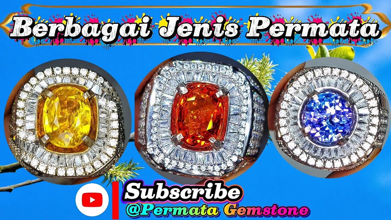 NATURAL BATU PERMATA 231225 Orange Sapphire Tanzanite Emerald colombia russia afganistan