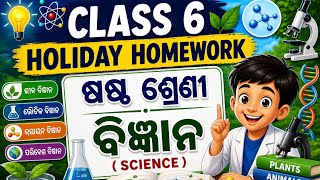 Class 6 Science Holiday Homework 2026-27 🔬🔥 | श्वाह स्विजन holiday homework 2026-27