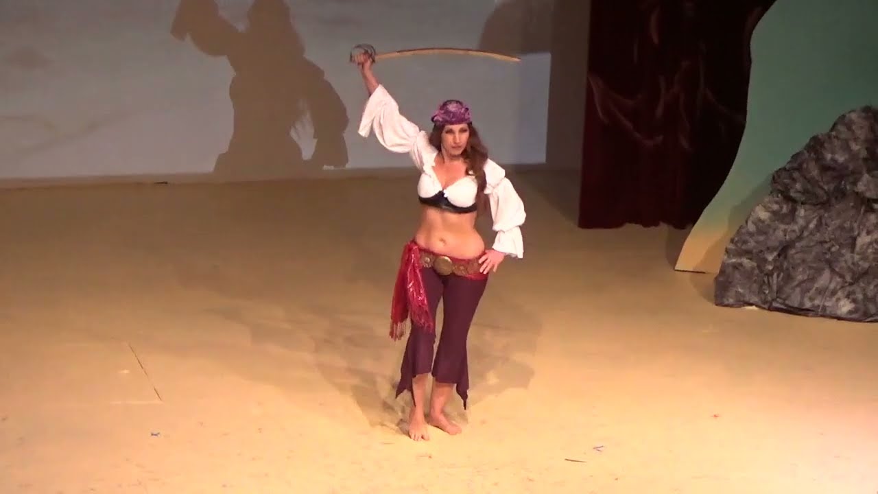 Pirate sword belly dance Gaslight Baker Theatre Vaudeville 2022