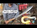 Forging A Quality Sword From High Carbon Round Steel Bar