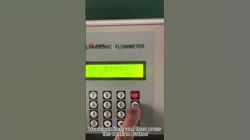 How to modify the instantaneous flow/cumulative flow unit of the external clamp ultrasonic flowmeter