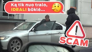 PEREKŪPAS BANDO PRASTUMTI DAUŽTĄ BMW!