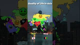 Quality of Life in Asia #shorts #mapping #geography