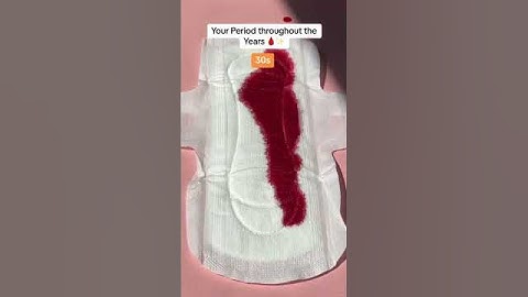 Your period flow will change with your age. Watch to see what your future flow holds🩸🤩