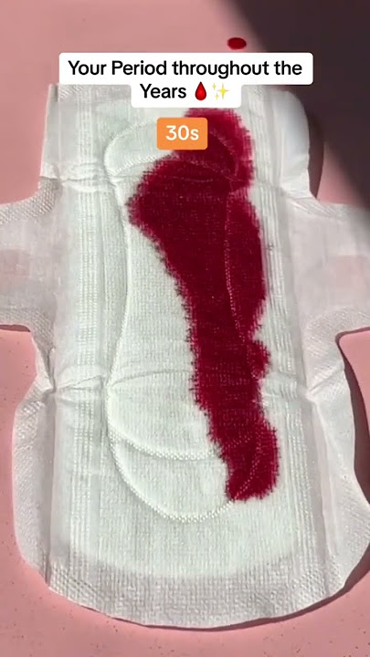 Your period flow will change with your age. Watch to see what your future flow holds🩸🤩