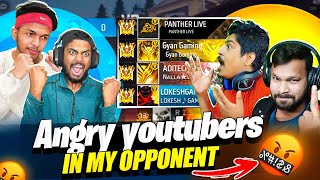 Angry Youtubers In My Opponent Last Zone 45 Alive Challenge Gone Wrong - Garena Free Fire India