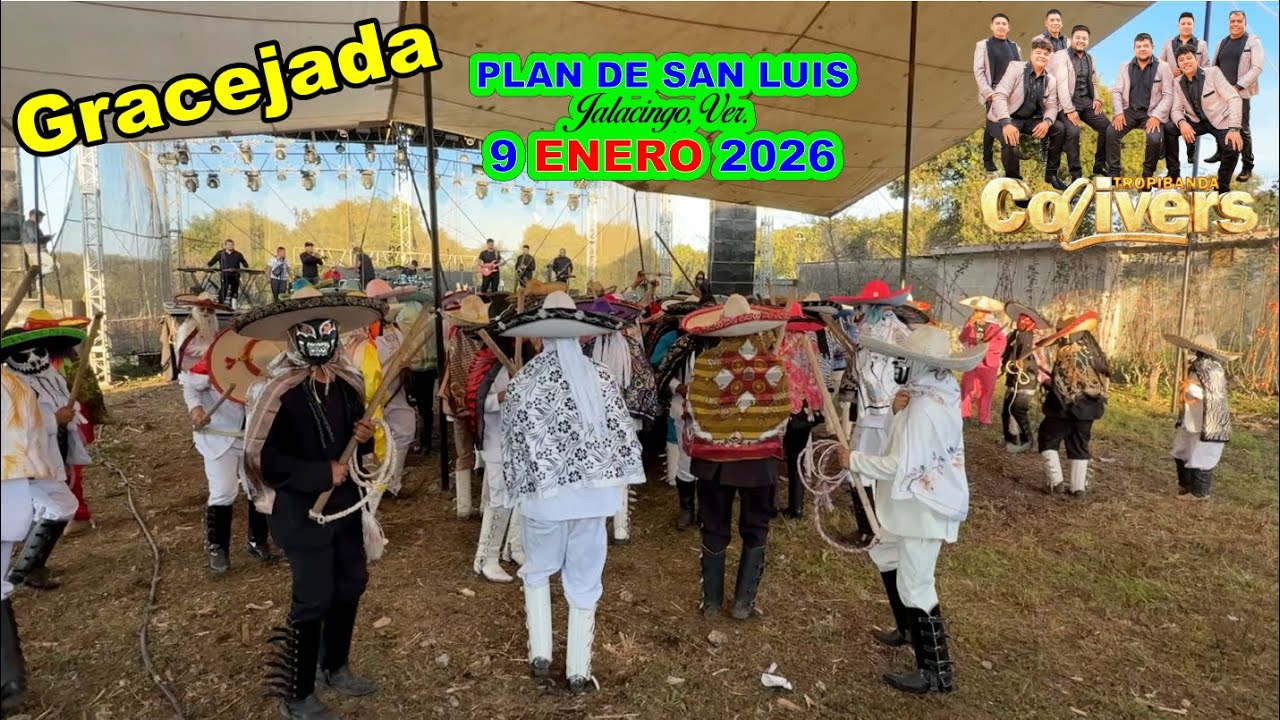 Gracejada en Plan de San Luis Jalacingo Veracruz. 9 Enero 2026  🎶 Tropibanda Colivers