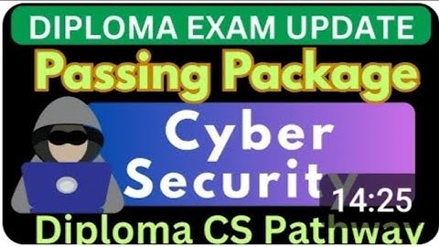 Cyber Security Passing Package|Diploma exam Passing Package|Cyber security important questions