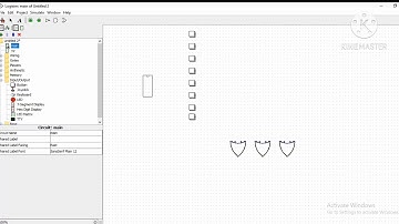 Menghubungkan Encoder oktal ke biner dengan Decoder biner ke seven segment.