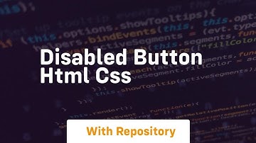 Disabled button html css