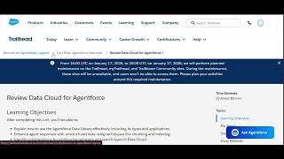 Review Data Cloud for Agentforce-Cert Prep:Agentforce Specialist-Agentblazer Legend Trailhead