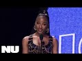 Normani presents the Power House Women award at the BBWomenInMusic to Doja Cat