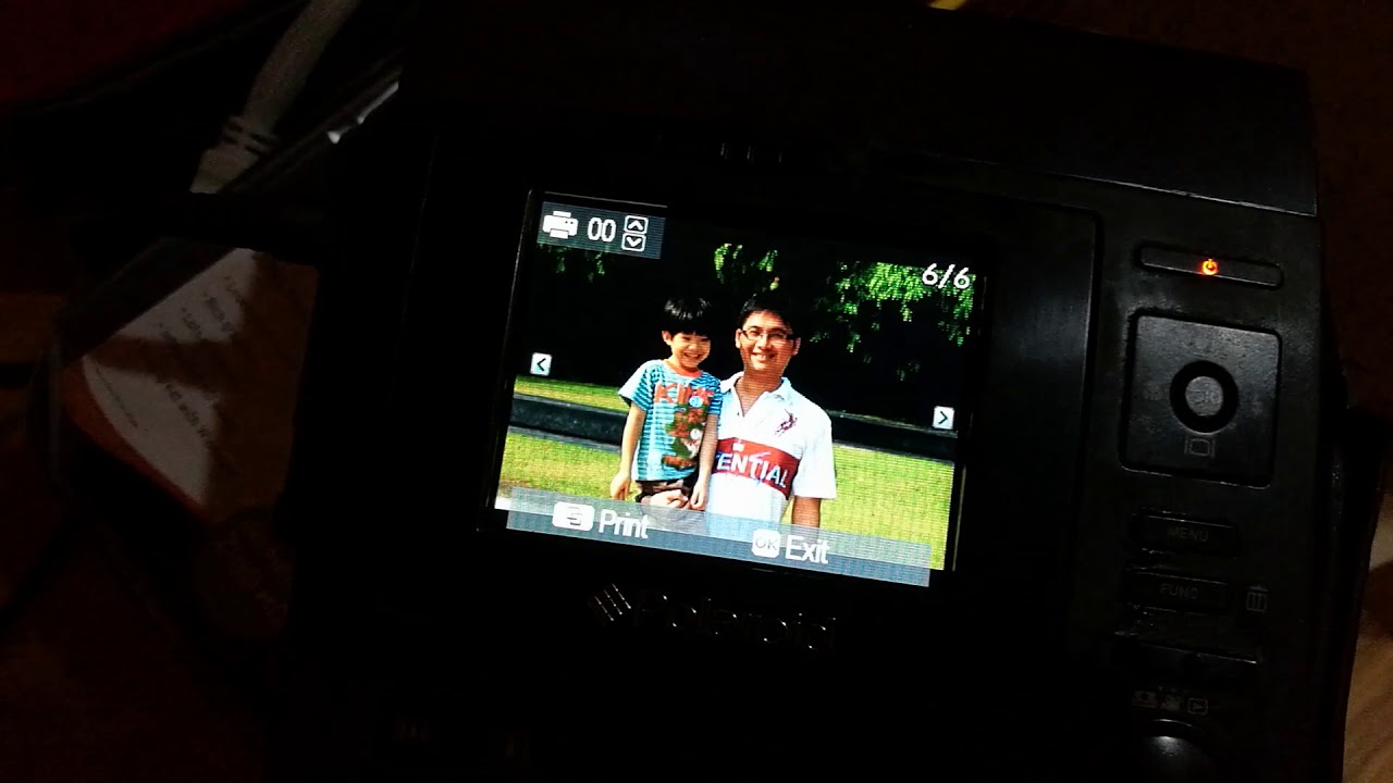 Polaroid zink paper print on z340 camera