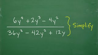 Simplify the RATIONAL Expressions – how well can you factor?