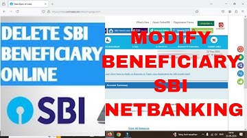 How to delete beneficiary for SBI Bank | How to delete beneficiary for SBI netbanking | SBI Yono app