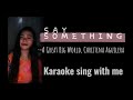 SAY SOMETHING- A Great Big World, Christina Aguilera [Female Part Only]