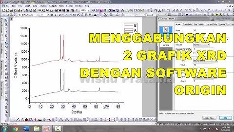 Tutorial Menggabungkan Grafik XRD Menggunakan Software ORIGIN