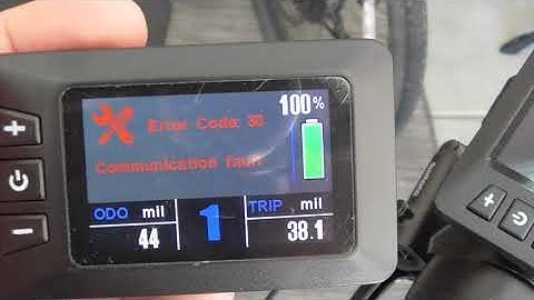 Error 30   Communication Error   Ride1UP