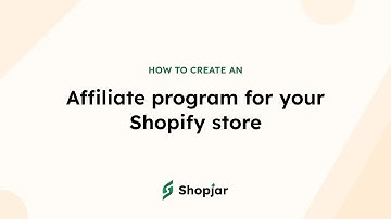 How to create an affiliate program for your Shopify store