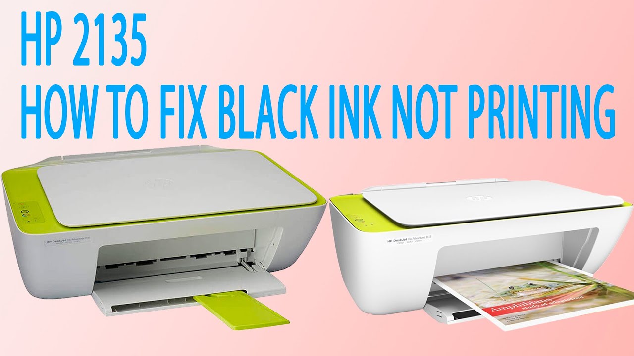 HP DESKJET 2130 ALL IN ONE || HOW TO FIX BLACK INK NOT PRINTING