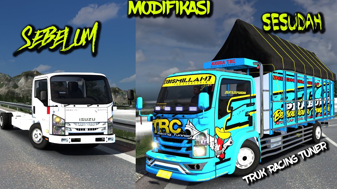 Modifikasi Truk Elf Macan  DESIGNER LAWAS