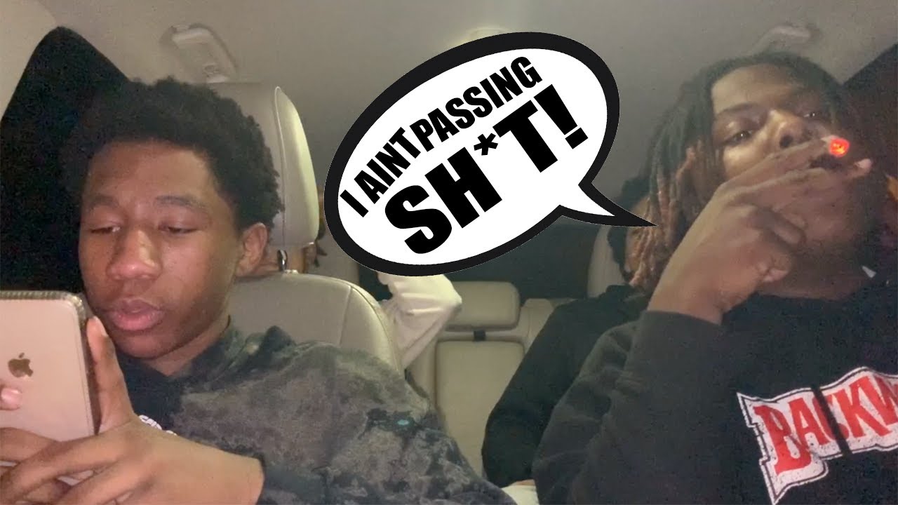 Smoking The Whole Blunt By Myself Prank😂